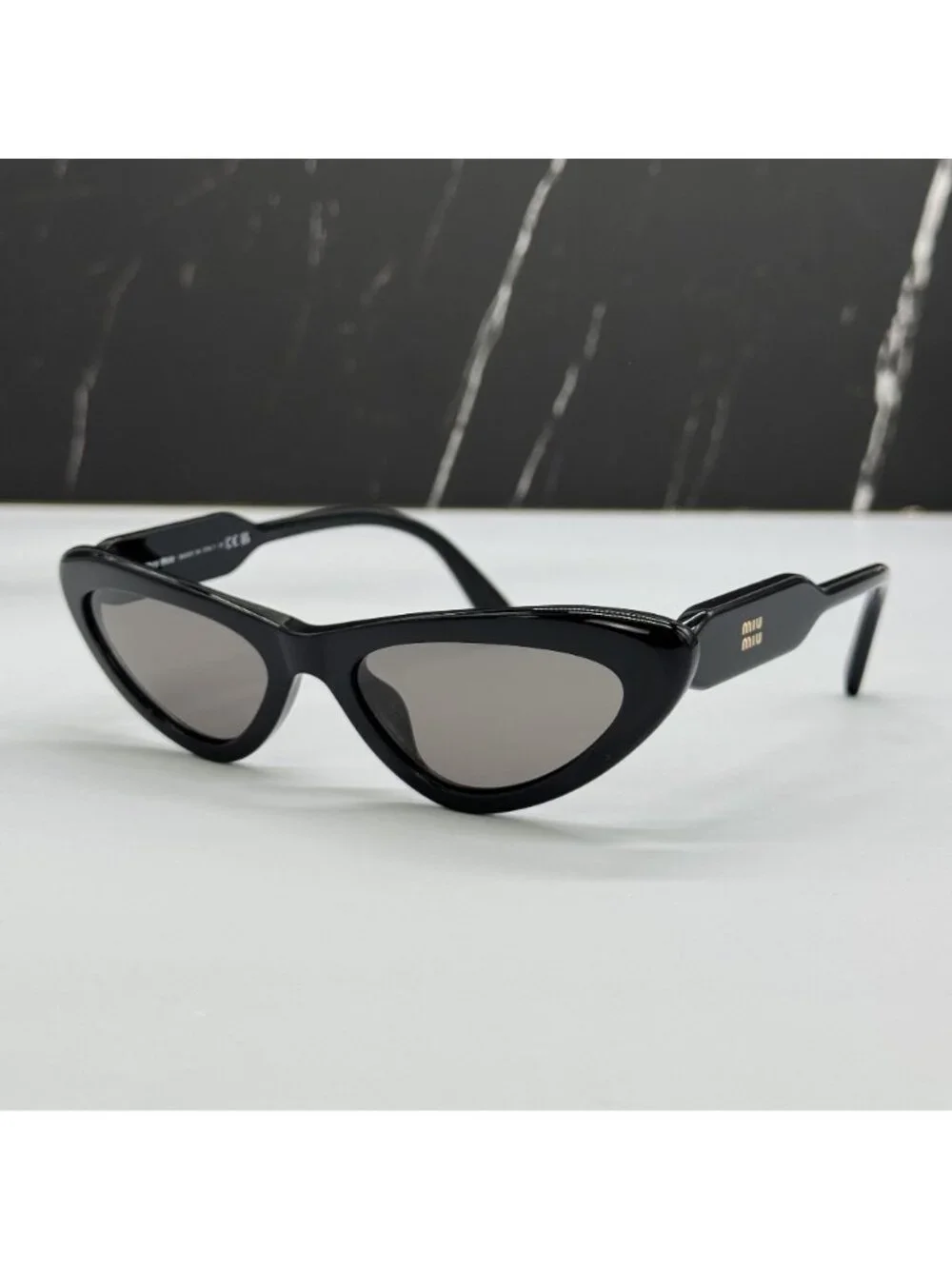 New Miu Miu MUB11SU Black Cat Eye Sunglasses SMU B11 16K80Q